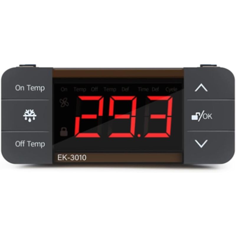 Contrôleur de température numérique 220 V - Thermostat de dégivrage pour réfrigérateur - Facile à installer et à utiliser