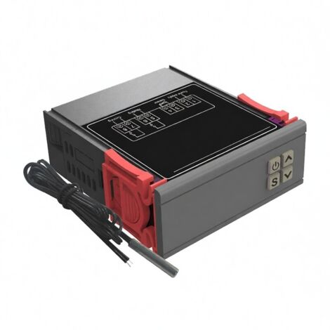 Contrôleur de température numérique STC-1000 : régulateur de température intelligent pour réfrigérateur, avec fonction de correction de température, chauffage et refroidissement, et alarme.