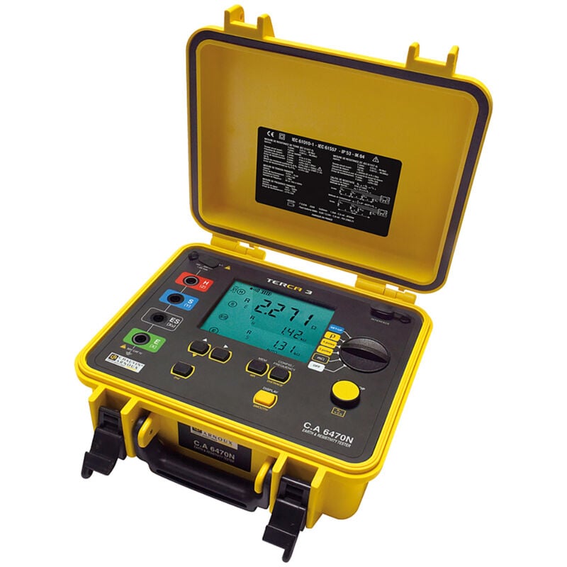 Testeur de terre ca 6470N Chauvin Arnoux lcd rétro-éclairé ( Prix pour 1 )
