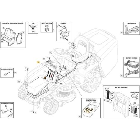 CONTROLEUR DE TRACTION e100-e200-V3 ORIGINAL STIGA - 118361052/1