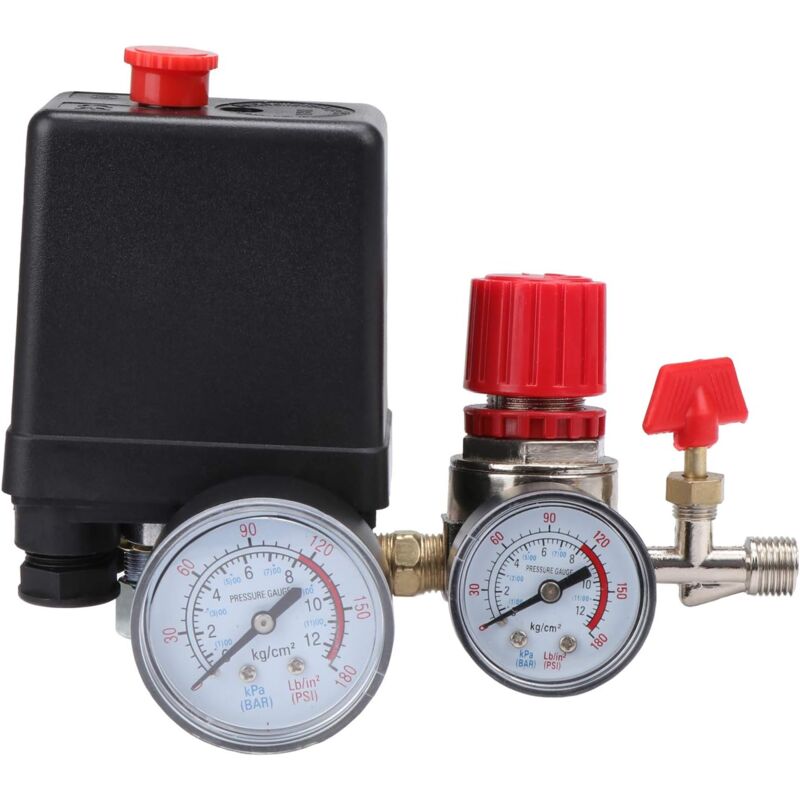 Contrôleur de valve de régulation de pression de pressostat à quatre trous de pompe à air, compresseur d'air d'assemblage