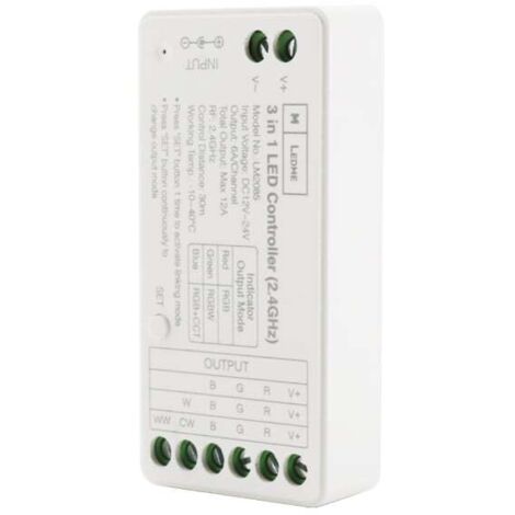 Contrôleur de variateur Smarthome LED RGB/RGBW/RGB+CCT - Ledme - LM2083