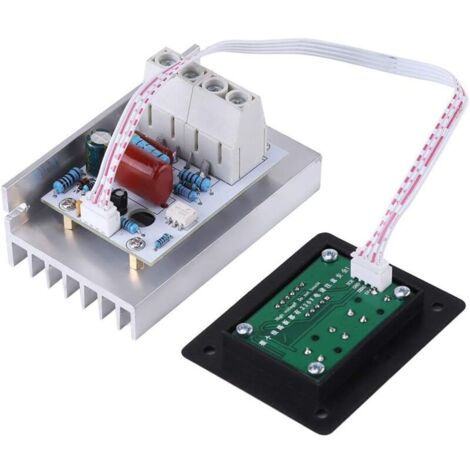 Contrôleur de vitesse 10 000 W AC 220 V 80 A SCR, régulateur de tension numérique, variateur de vitesse, thermostat pour moteur