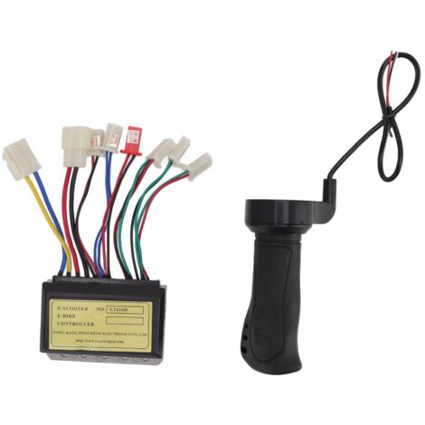 Contrôleur de Vitesse de Moteur à Brosse 24 V 250 W Boîte de Commande de Moteur à Balais avec Poignée d'accélérateur pour Vélo électrique Tricycle Scooter Boîte Contrôleur de.