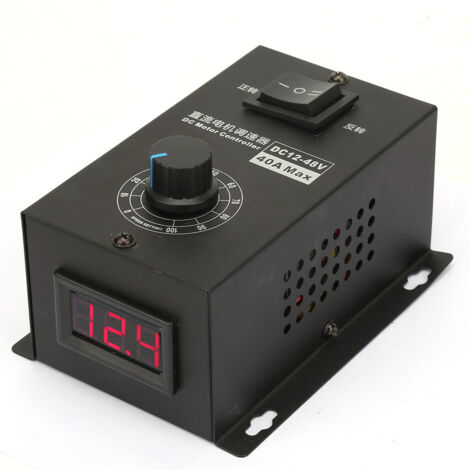 Contrôleur de Vitesse pour Moteur à Courant Continu 12V-48V 40A, Régulateur de Puissance