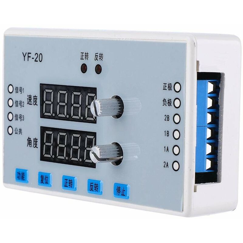 Crea - Contrôleur de Vitesse YF-20 7-30V dc Affichage Numérique Module de Commande du Pilote pour Contrôle de la Vitesse du Moteur Pas à Pas