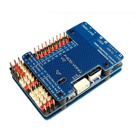 Contrôleur de vol F405 WING V2 3-6S avec OSD barométrique intégré pour Blue