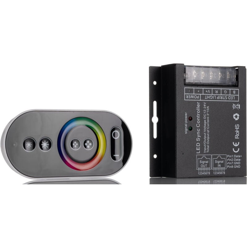 Contrôleur d'éclairage Contrôleur LED, Infrarouge, montage Mur, 12 24 V CC 216/432W ( Prix pour 1 )