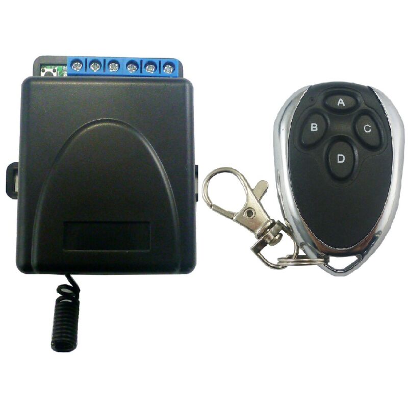 Sunxury - Contrôleur d'entrée sans clé à distance sécurisé 2CH 433M Code roulant Keeloq HCS301 émetteur de télécommande porte-clés