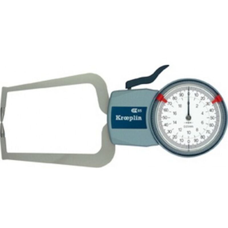 Kroeplin - Contrôleur d'Épaisseur : rapide Oditest, Domaine d'utilisation : 0-20 mm, Plage de mesure 20 mm, Graduation de l'échelle 0,010 mm