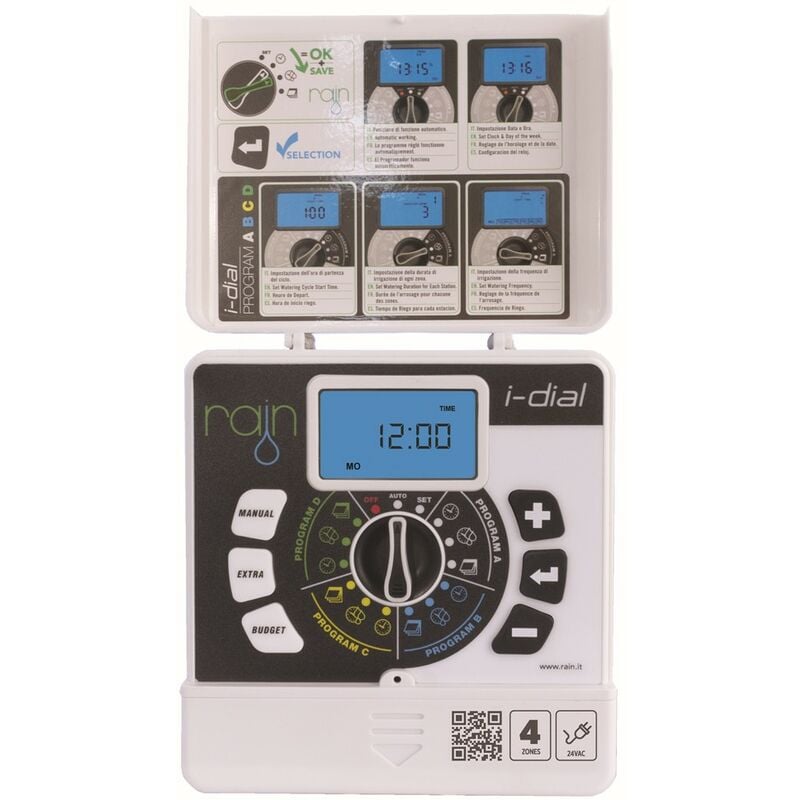 Regulateur dirrigation 24V Rain i dial 4 zones indoor offre exclusive