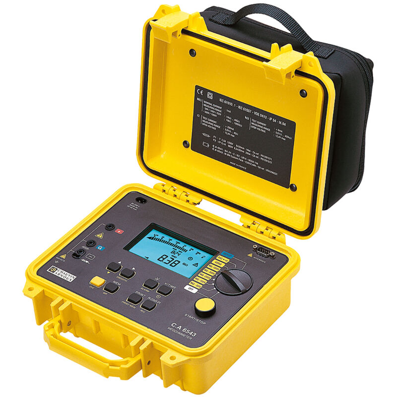 Testeur d'isolement et de continuité Chauvin Arnoux ca 6543, 50V, 1000V ( Prix pour 1 )