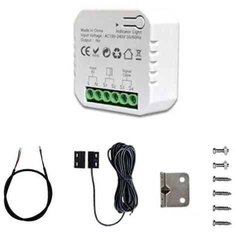 Contrôleur d'ouvre-porte de garage WiFi Tuya Smart Life, prise incluse