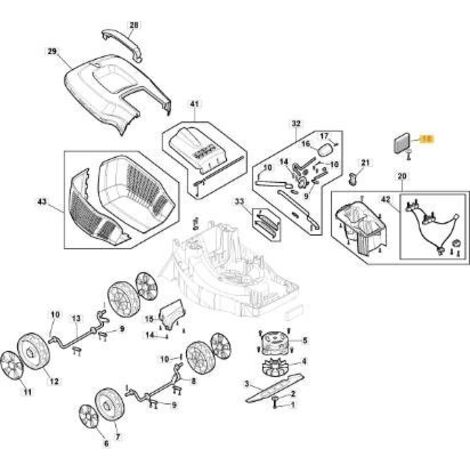 CONTROLEUR E 340 LI 20 ORIGINAL STIGA - 118811186/0