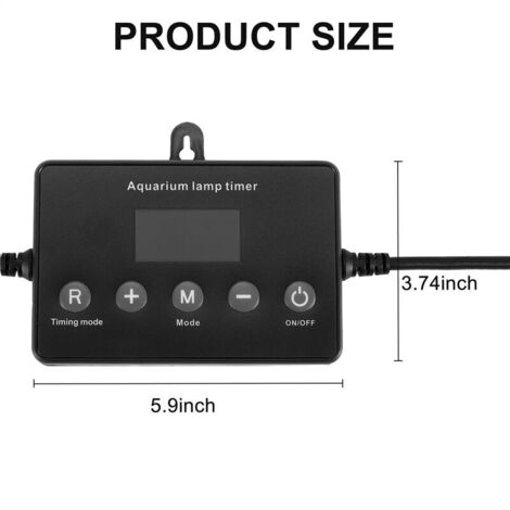 Contrôleur et variateur de lumière LED intelligent pour aquarium, minuterie et variateur.