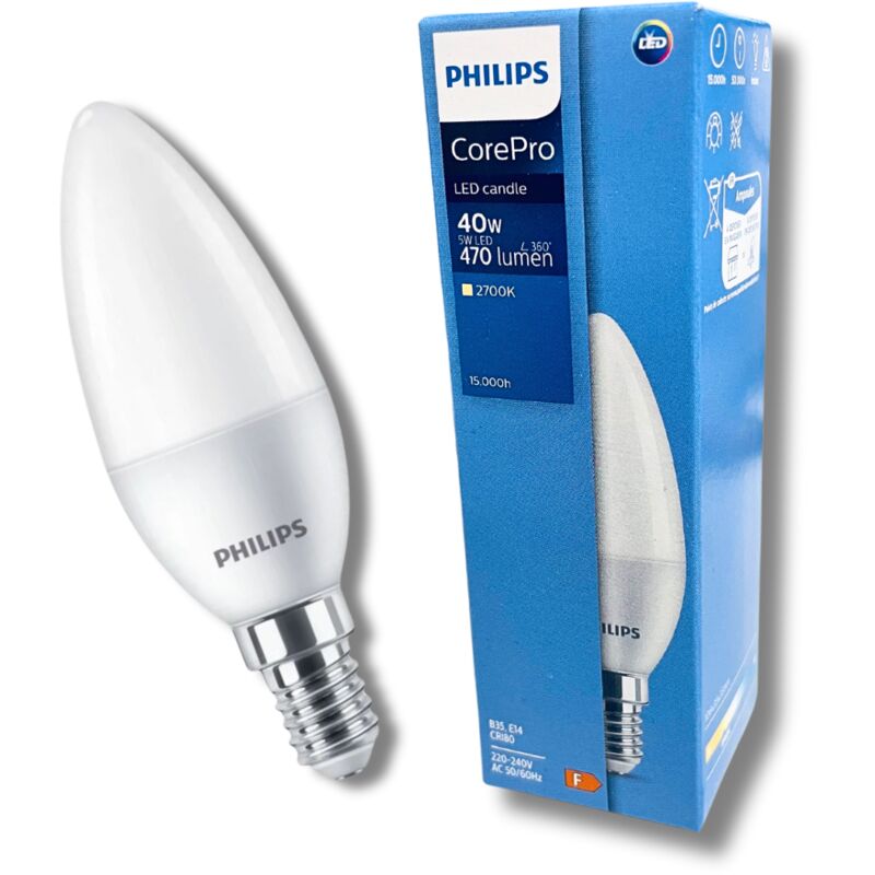 Philips CorePro LED 31250000 ampoule LED Blanc chaud 2700 K 5 W E14