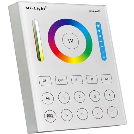 Contrôleur LED RGB+CCT tactile sans fil 8 zones FUTB8
