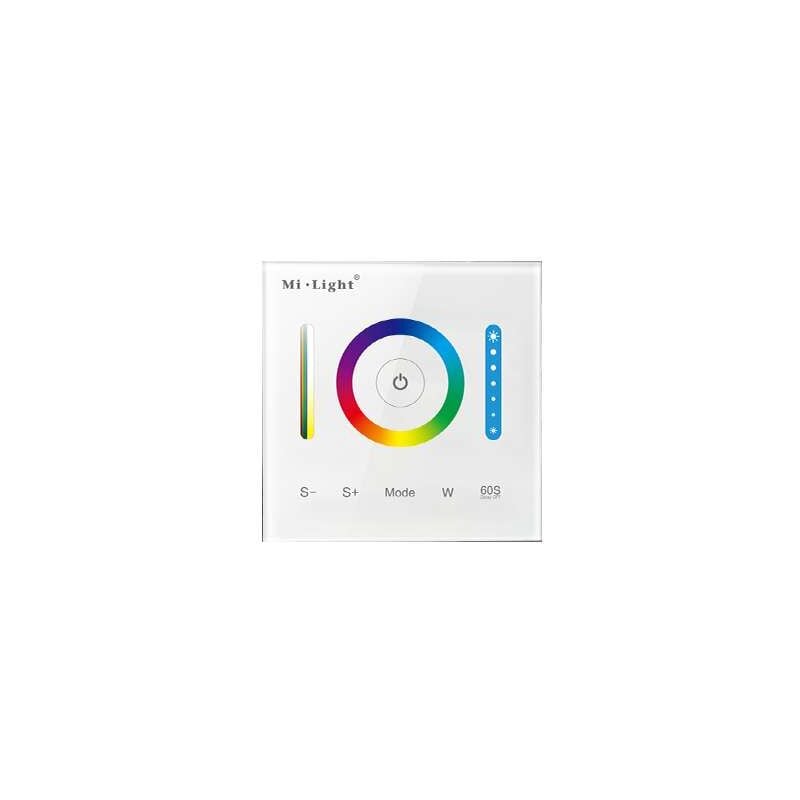Télécommande Murale Tactile Dimmable Radio-Fréquence / Alexa / Google Assistant - rgb / rgbw / rgb+cct P3