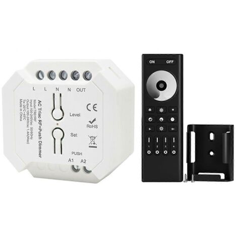 Contrôleur LED triac RF 2,4 GHz, variateur intelligent, télécommande 100 V-240 V, modèles illustrés
