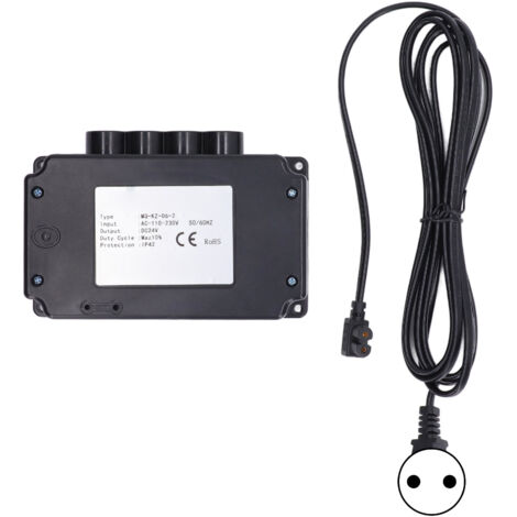 Contrôleur Moteur Actuateur Linéaire Câblé pour Maison Intelligente, AC 110‑230V DC24V Prise EU