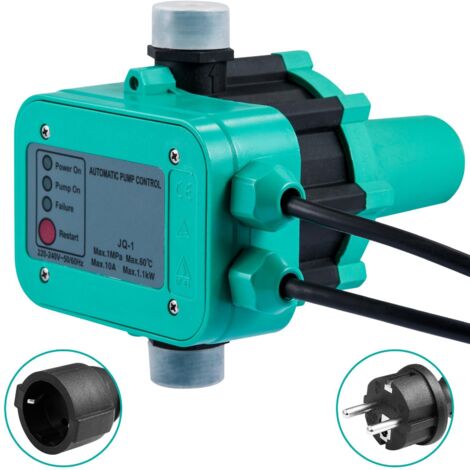 Contrôleur pompe eau 11kW 10 bars IP65, pour systèmes domestiques, vert
