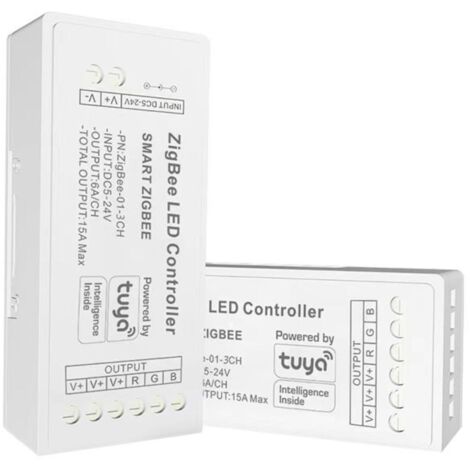 Contrôleur pour ruban LED RGB - 6A par canal - ZigBee/TUYA