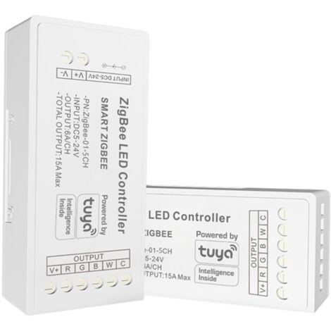 Contrôleur pour ruban LED RGB + CCT - 6A par canal -