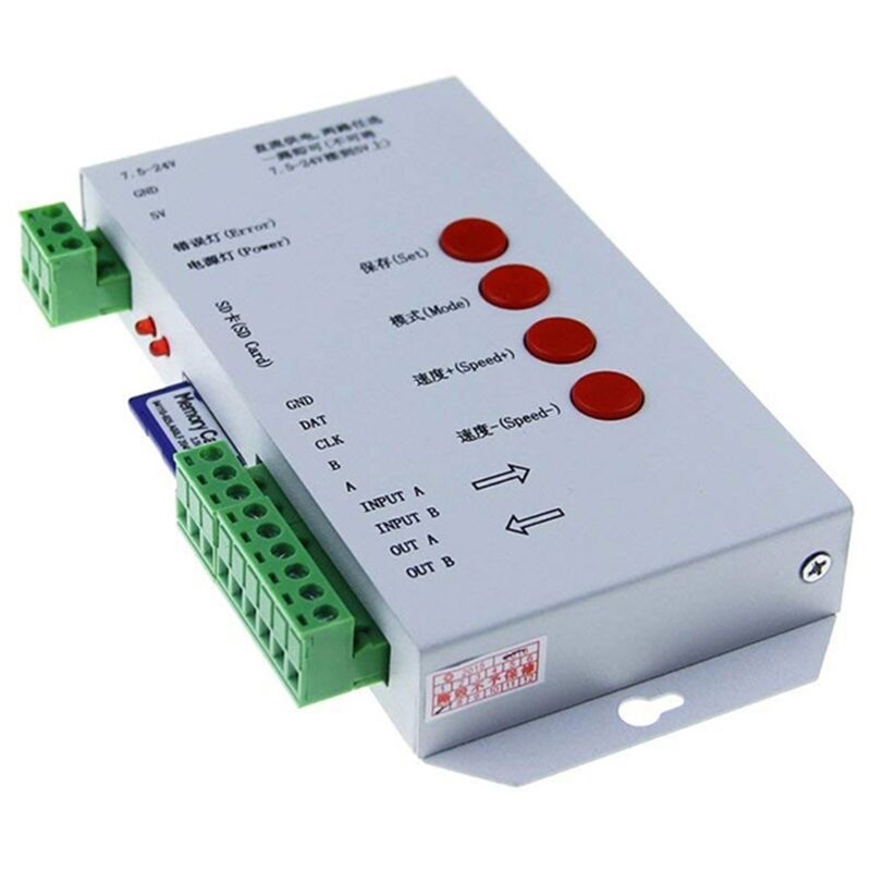 Contrôleur pour Ruban LED RGBIC Digital 5-24 V DC SPI T-1000S Gris