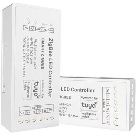 Contrôleur pour ruban LED RGBW - 6A par canal - ZigBee/TUYA