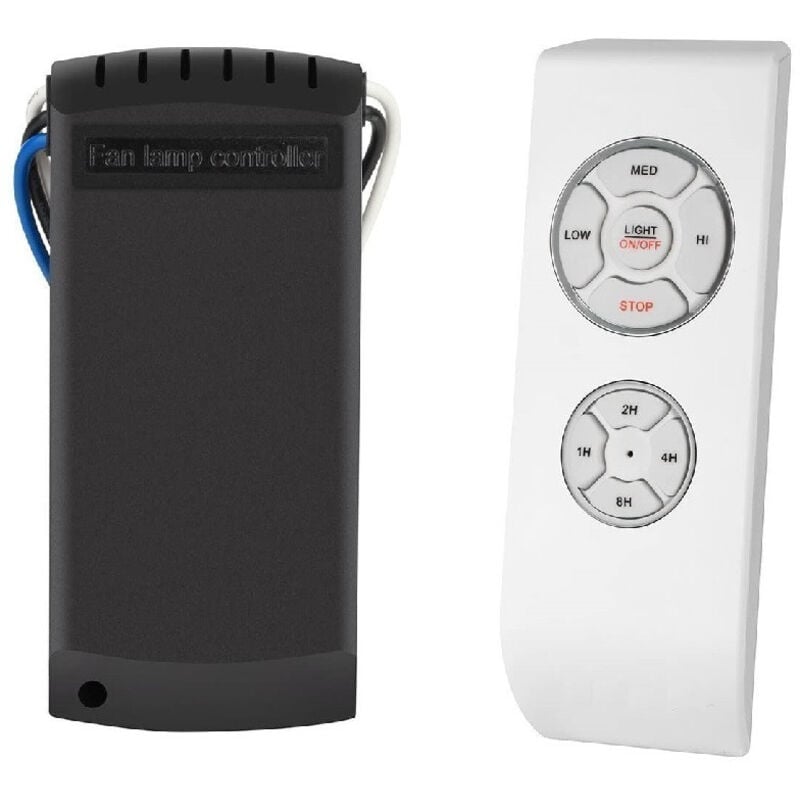 Contrôleur pour Ventilateur ac avec Télécommande Blanc