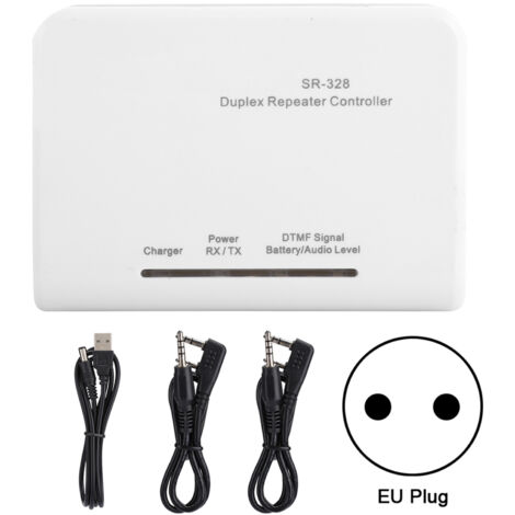 Contrôleur Répéteur Voiture Duplex ABS SR-328 Amplificateur Signal Bidirectionnel avec Câble et Prise EU 110-240V