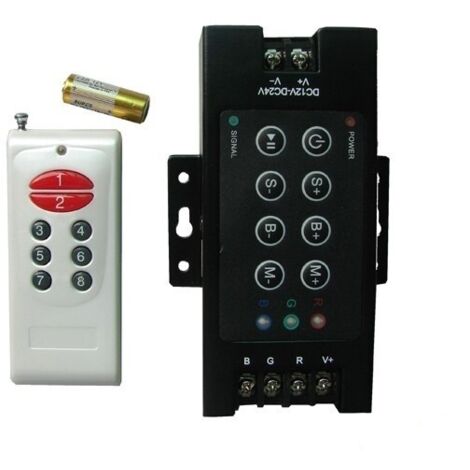 Controleur RGB 12/24V 30 A avec télécommande 12 touches