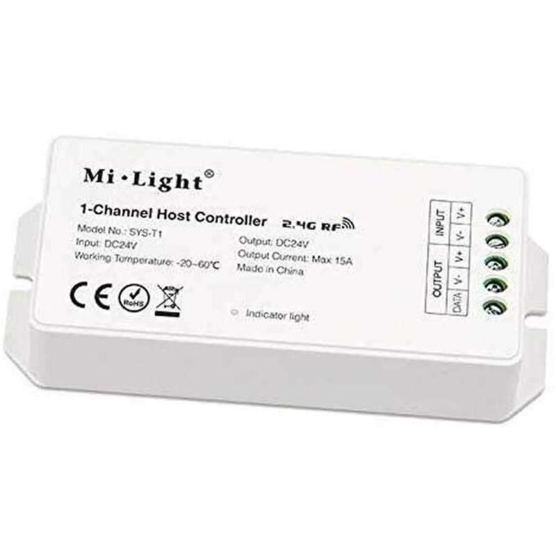 Controleur led rgb+cct DC24V 15A rf 2,4G / Google Asisstant / Alexa SYS-T1