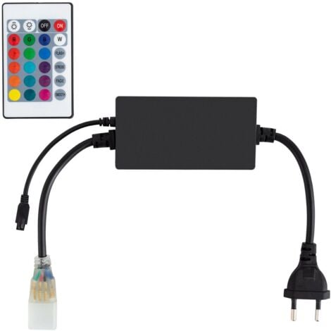 Telecommande LED 5V-24V Controleur LED RGB 24 touches pour Ruban LED RGB  5050 3528 avec telecommande controler Mini LED (Y) - Cdiscount Maison