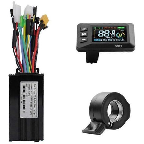 Contrôleur sans balais 26A, écran LCD GD02 et kit d'accélérateur 130X