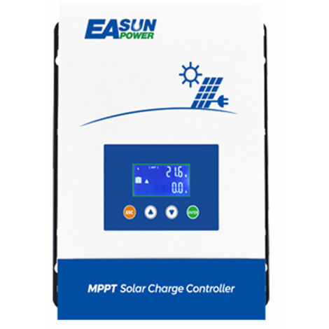 Contrôleur solaire 80A 12 volts/24 volts/36 volts/48 volts, Identification automatique de la tension de la batterie, chargeur solaire, régulateur solaire à affichage LCD