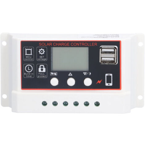 Contrôleur Solaire Lithium 10A avec Protection Intégrée pour Batterie Photovoltaïque