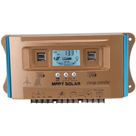 Contrôleur solaire pour énergie éolienne, 12V, 24V, 36V, 48V, 60V, MPPT, Charge complémentaire pour réverbère, 30a, 10a, 360W