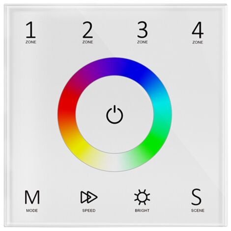 Contrôleur tactile DMX - 4 zones - RGB
