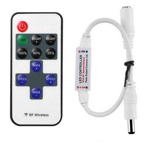 Contrôleur/télécommande pour ruban LED mono couleur 12V