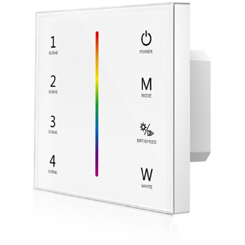 Efectoled - Contrôleur Variateur Murale Tactile pour Ruban led rgbw rf rgbw