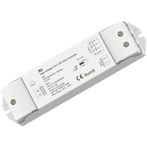 Contrôleur Variateur musical RGBIC Digital SPI 12V DC ruban LED avec  télécommande IR - Ledkia