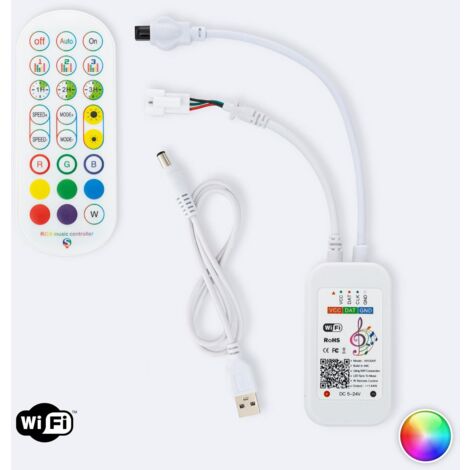 Télécommande pour ruban LED RGB/RGBW Contrôleur de bande LED SPI