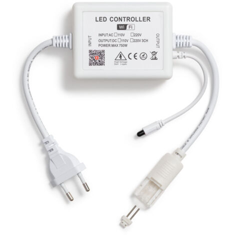 Contrôleur Variateur WiFi pour Ruban LED Monochrome avec Télécommande RF  Monochrome
