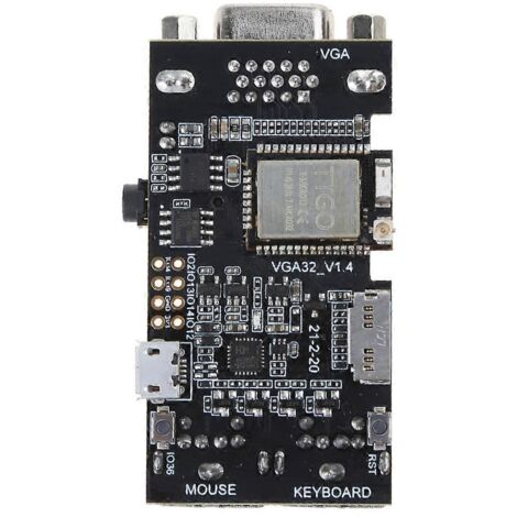 Contrôleur VGA32 pour module ESP32 V1.4, souris PS/2, clavier, terminal ANSI/VT