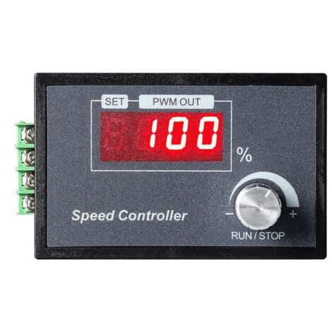 Contrôleur Vitesse Moteur PWM DC 6-60V 30A Affichage Numérique PCB Renforcé pour Machines Outils