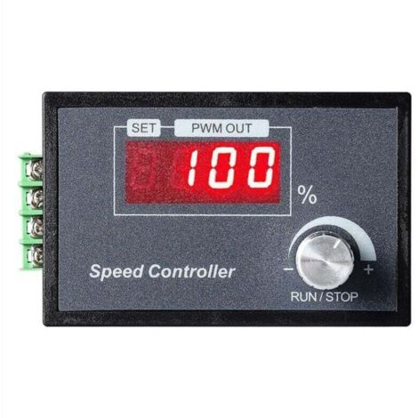 Contrôleur Vitesse Moteur PWM DC 6-60V 30A Affichage Numérique PCB Renforcé pour Machines Outils