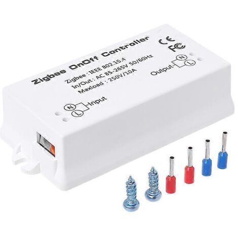Contrôleur Zigbee ON/OFF pour interrupteur intelligent, commande via application et à distance, module domotique.
