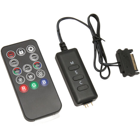 Controller ARGB con telecomando Controller ARGB a 3 pin da 5 V Splitter RGB Controller dimmer RGB per controllo illuminazione