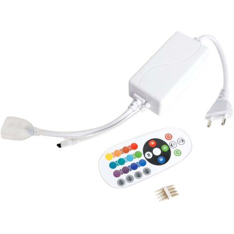 Controller für LED Streifen Neon Dimmbar 220V RGB SFLEX8 mit IR Fernbedienung RGB